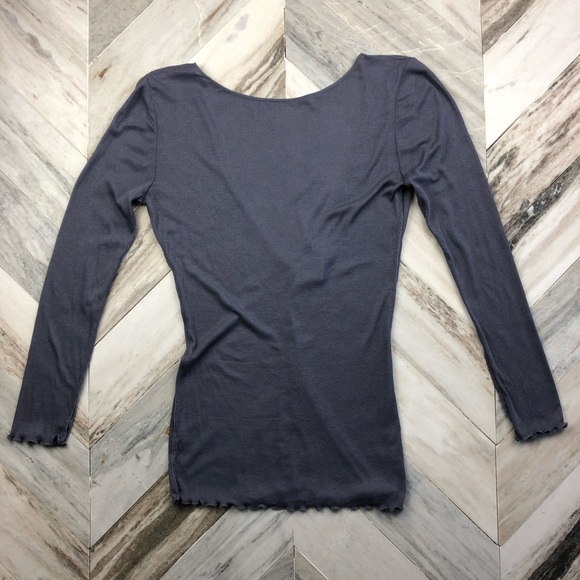 NWT Intimately Free People V-Back Long Sleeve Top - Picture 2 of 5